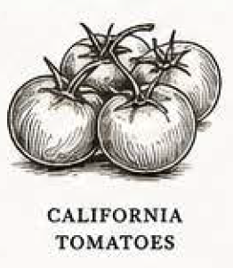 California Tomatoes — vine-ripened, used in every batch of sauce