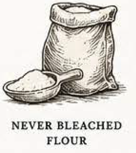 Never Bleached Flour — in every crust, every time
