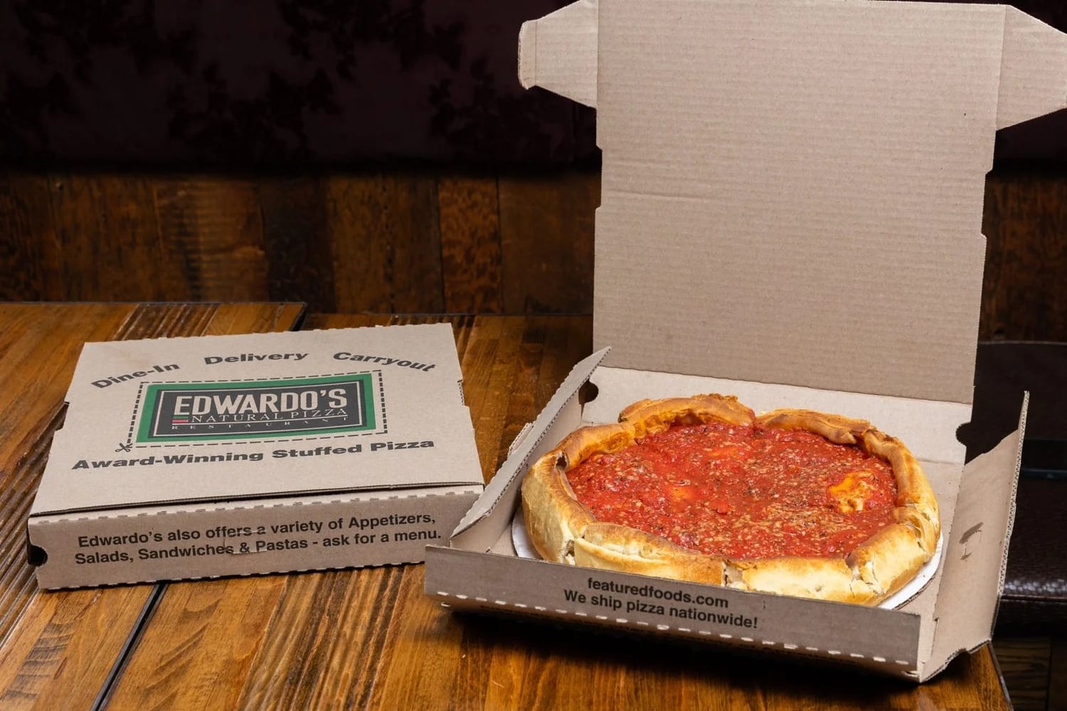 Edwardos Vegetarian Stuffed Pizza